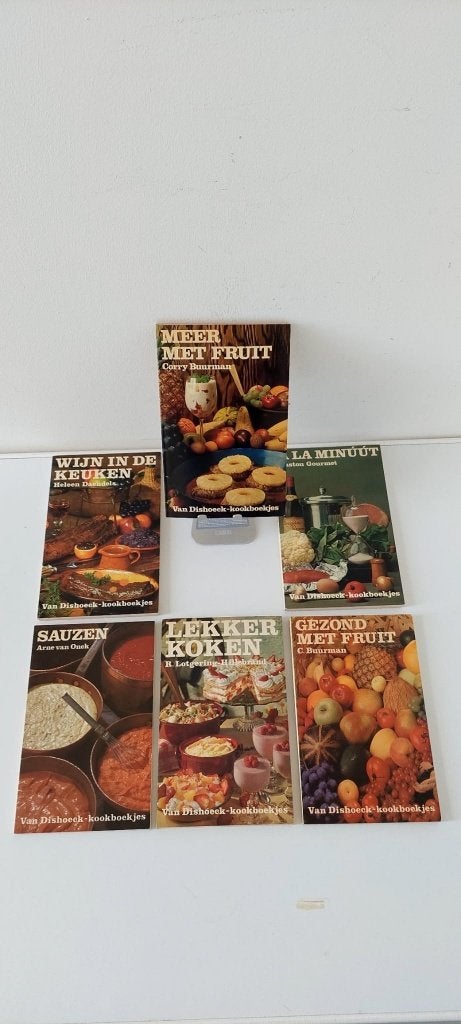 6 Vintage Van Dishoeck Kookboeken kook boek  '60/'70 Retro, Gelezen, Gezond koken, Europa, Vintage