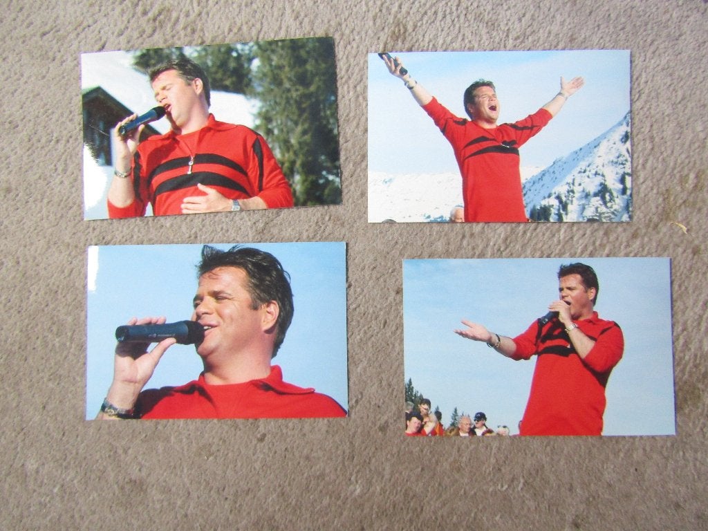 4 10x15 foto's glans van Wolter Kroes, 1980 tot heden, Foto, Ophalen of Verzenden, Zo goed als nieuw