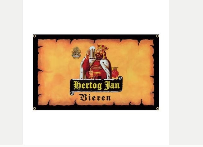 Grote vlaggen Hertog Jan (150x90cm), Ophalen of Verzenden, Nieuw