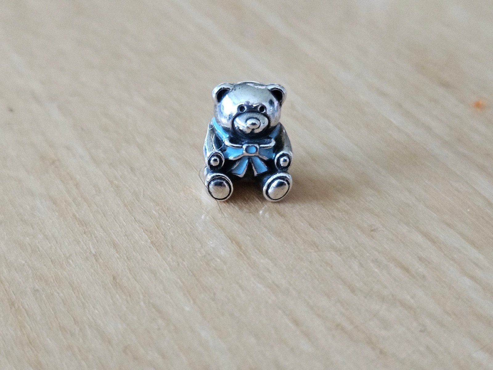 Pandora Beer Baby Boy Bedel - Zeer Goede Staat, Ophalen of Verzenden, Zo goed als nieuw, Zilver, Pandora