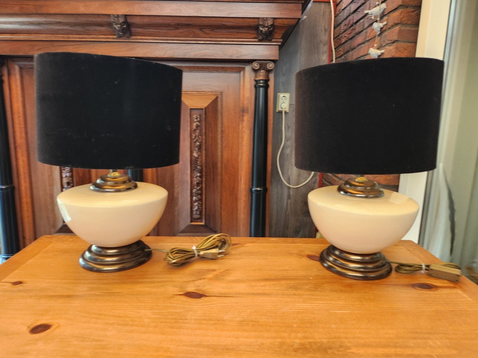 2 schemerlampen, Ophalen