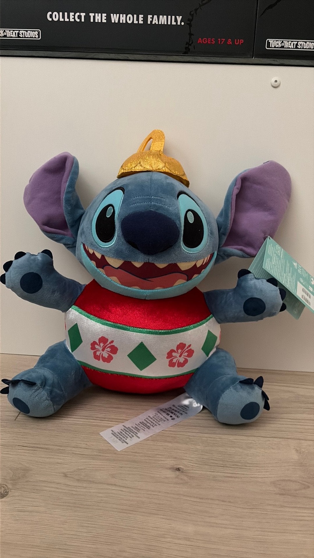 Disney Lilo and Stitch kerst knuffel stitch, Verzamelen, Ophalen of Verzenden, Overige figuren, Nieuw, Knuffel