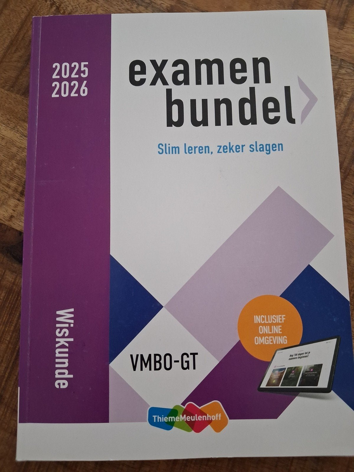 examenbundel wiskunde vmbo GT 2025-2026, Ophalen of Verzenden, Zo goed als nieuw