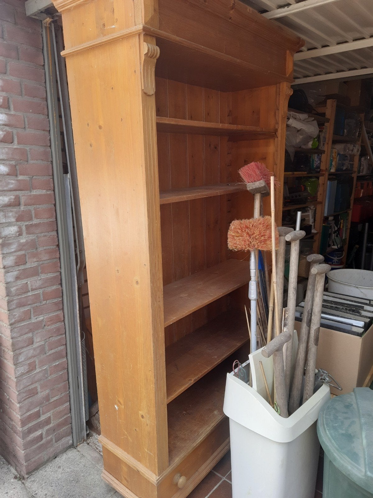 Kast grenen 200x100x35, Ophalen, Gebruikt, 50 tot 100 cm, 150 tot 200 cm