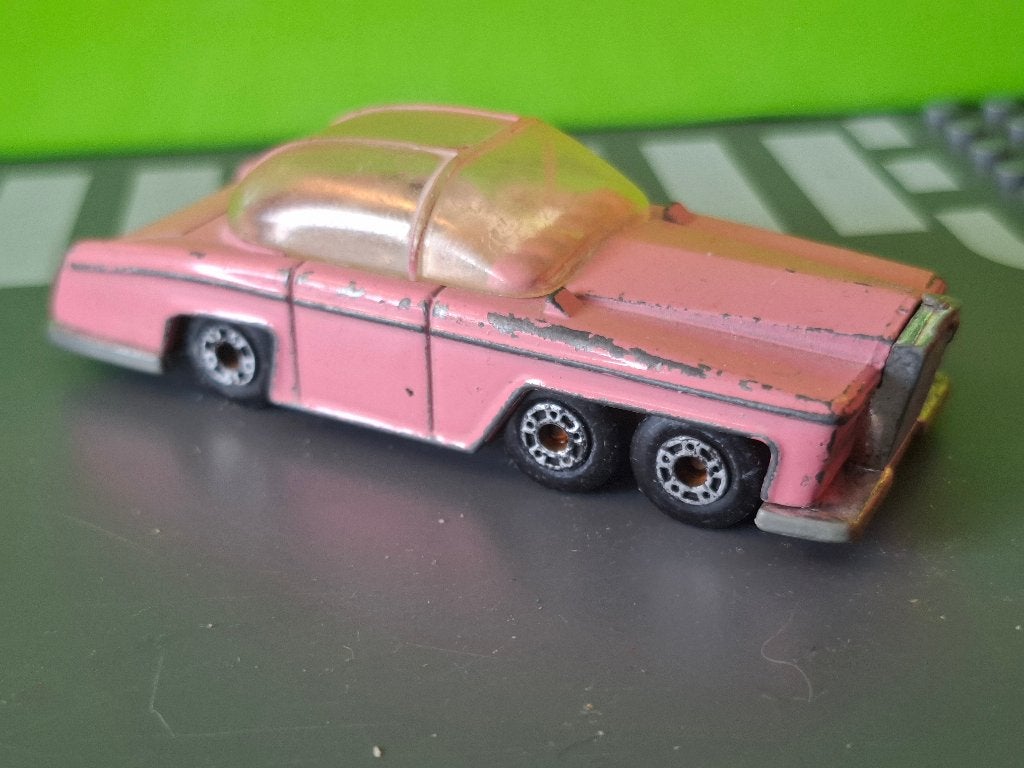Matchbox - Lady Penelope Rolls Royce (roze) Thunderbirds #4, Hobby en Vrije tijd, Modelauto's | Overige schalen, Ophalen of Verzenden