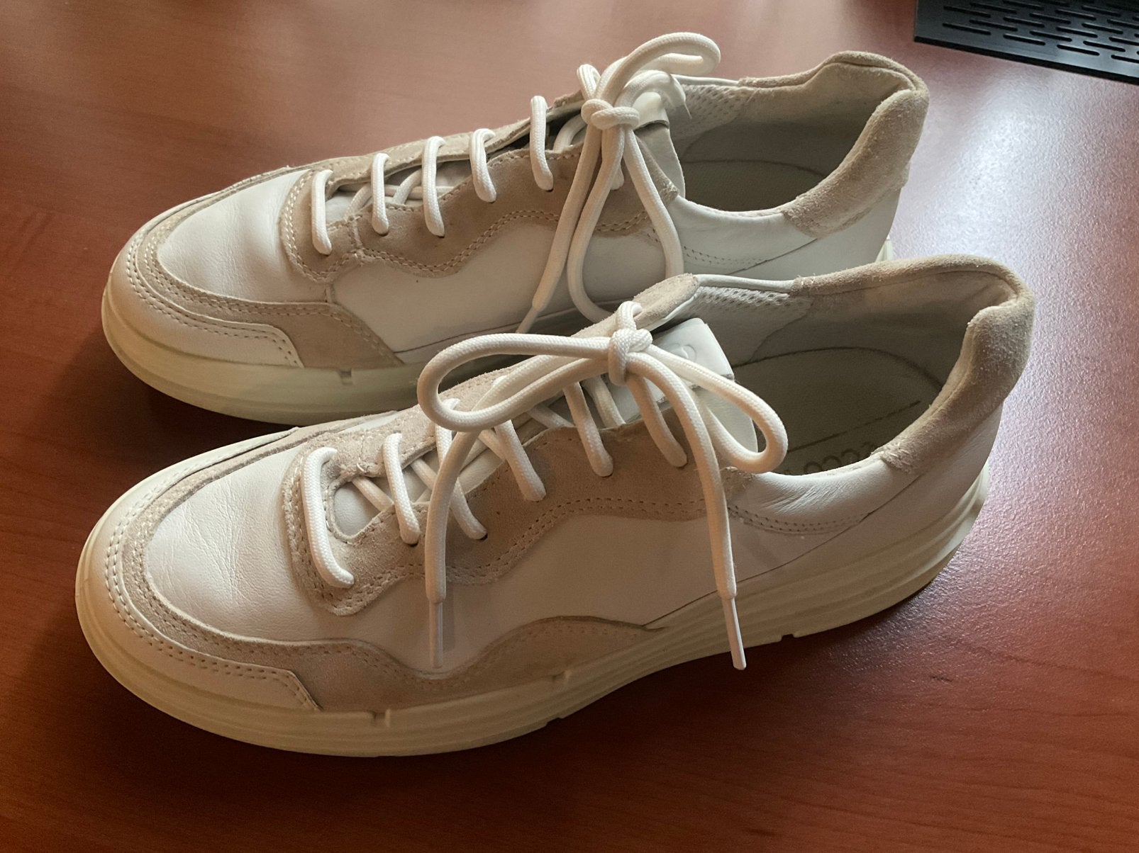 Eccosneaker wit/leer/ maat 38 Fluidform, Kleding | Dames, Wit, Ophalen of Verzenden, Sneakers of Gympen, Zo goed als nieuw