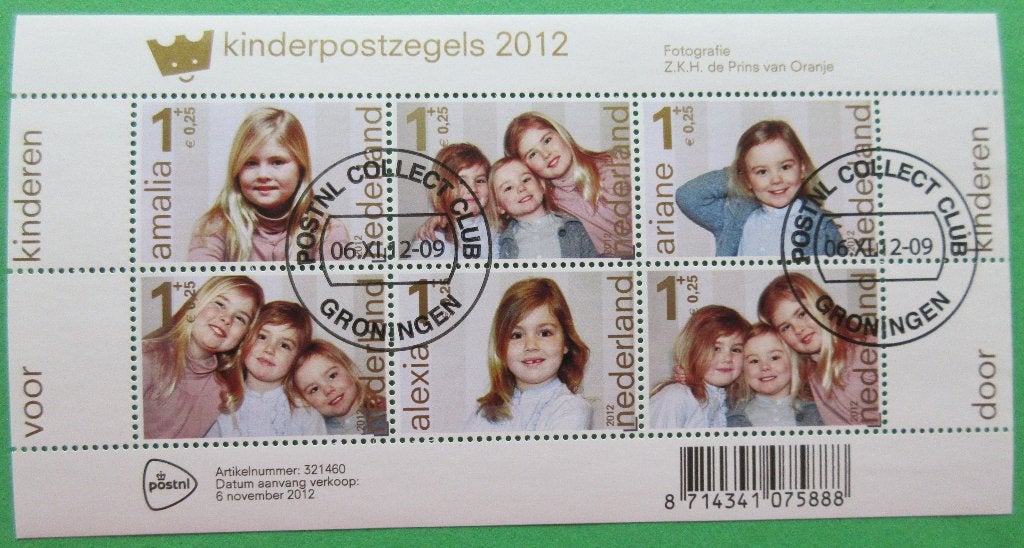 Blok NVPH 3001 Kinderpostzegels 2012 gestempeld, Postzegels en Munten, Verzenden, Na 1940, Gestempeld