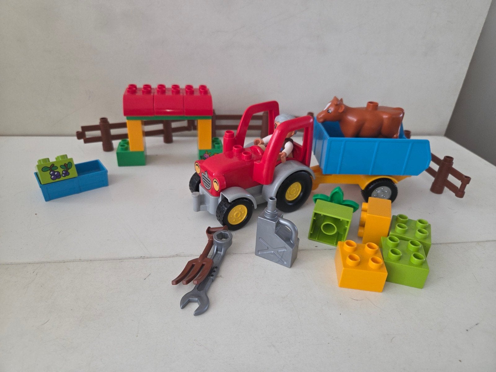 Lego Duplo 10524 - Landbouwtractor - Compleet, Ophalen of Verzenden, Zo goed als nieuw, Duplo, Complete set