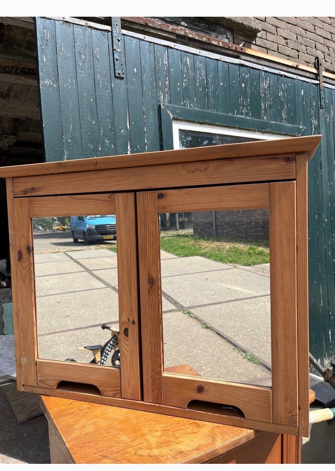 IKEA Freden spiegelkast - grenen, Huis en Inrichting, Badkamer | Badkamermeubels, Ophalen, 50 tot 100 cm, Minder dan 25 cm, Minder dan 100 cm