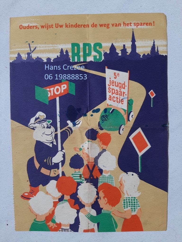 gezocht oud folder bank RPS 1953 5e vijfde jeugd spaaractie, Ophalen of Verzenden, Gelezen