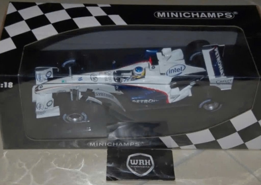 1:18 F1 SAUBER C24B HEIDFELD TEST Minichamps in box WRH, Verzenden, Zo goed als nieuw, Auto, MiniChamps