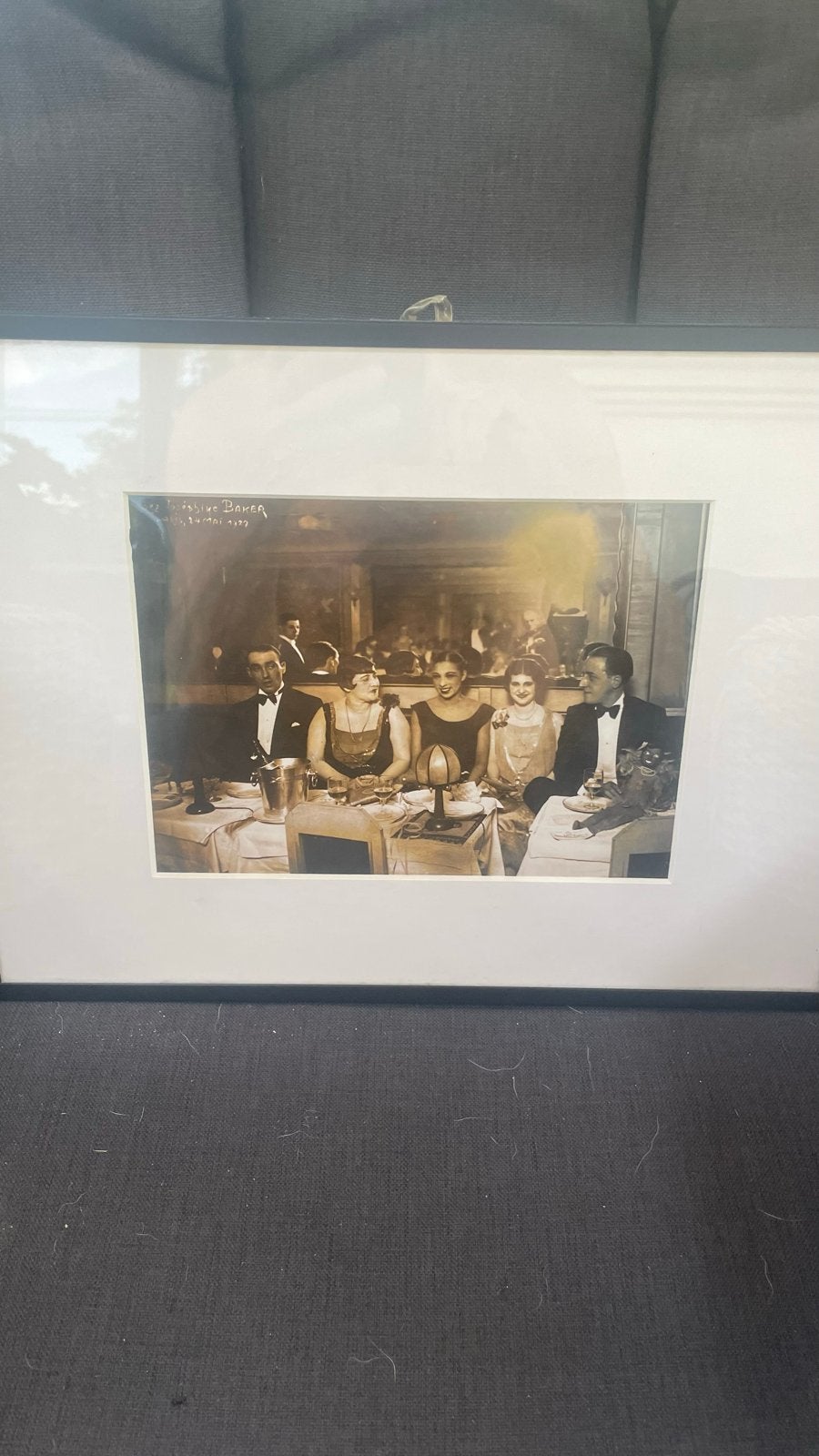 Vintage foto Josephine Baker Parijs 1927, Ophalen of Verzenden