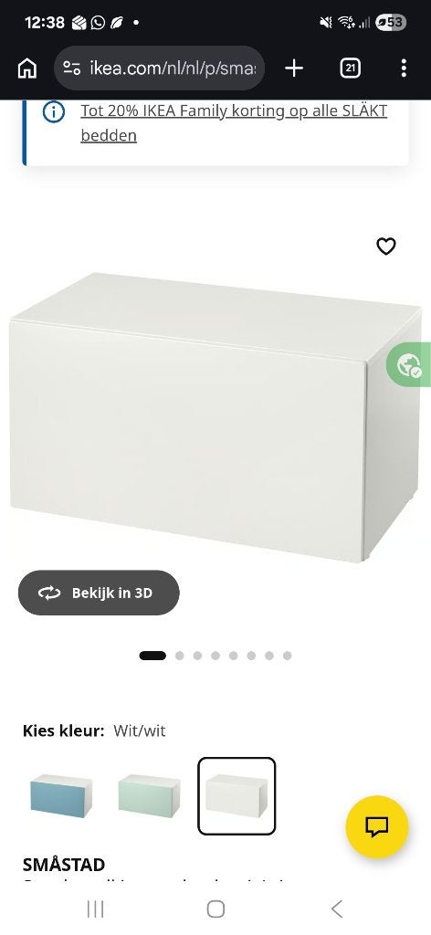 gezocht ikea kist, Ophalen of Verzenden, Zo goed als nieuw, 50 tot 100 cm, Minder dan 50 cm