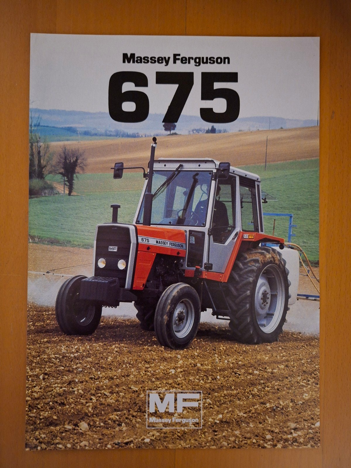 Folder Massey Ferguson MF 675 Nederlandstalig, Ophalen of Verzenden, Gelezen, Tractor en Landbouw