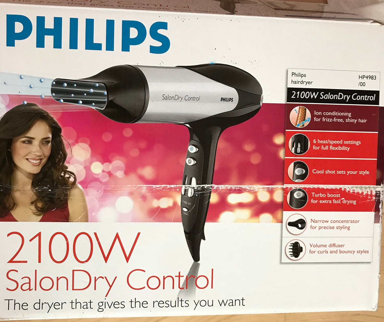 Phillips haardroger, Witgoed en Apparatuur, Persoonlijke-verzorgingsapparatuur, Ophalen of Verzenden, Zo goed als nieuw, Scheren en Epileren