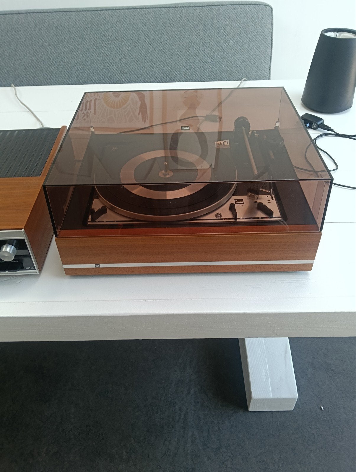 Dual Type 1214 Platenspeler met CK 6 behuizing, Ophalen, Gebruikt, Platenspeler, Dual