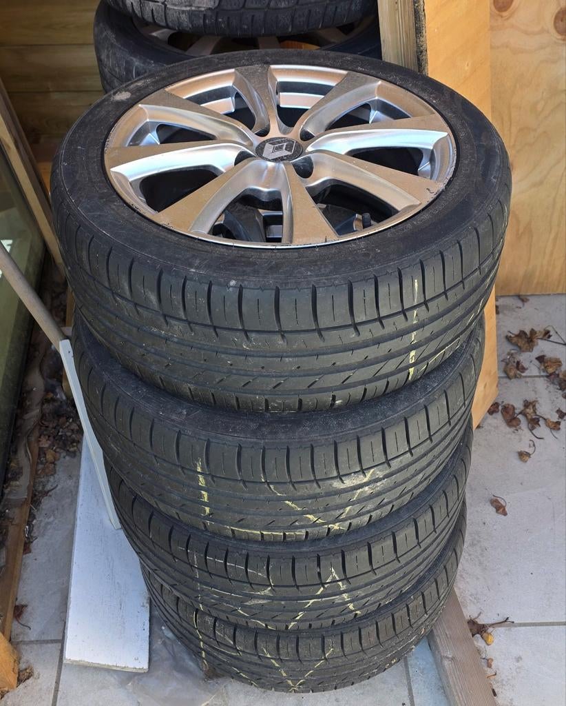 Set van 4 Renault velgen met zomerbanden, Auto-onderdelen, Banden en Velgen, Ophalen, Gebruikt, 16 inch, Banden en Velgen