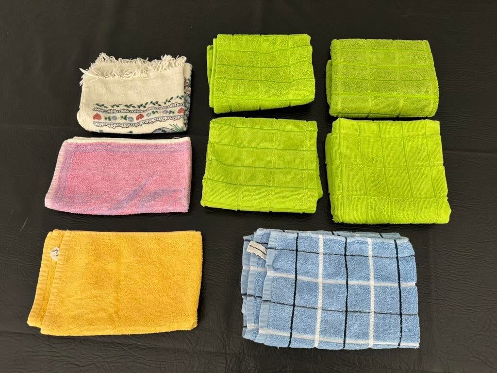 Nieuw Set 5x keukendoeken handdoek theedoek + 3x gastendoek, Ophalen of Verzenden, Nieuw, Overige kleuren, Theedoek of Handdoek