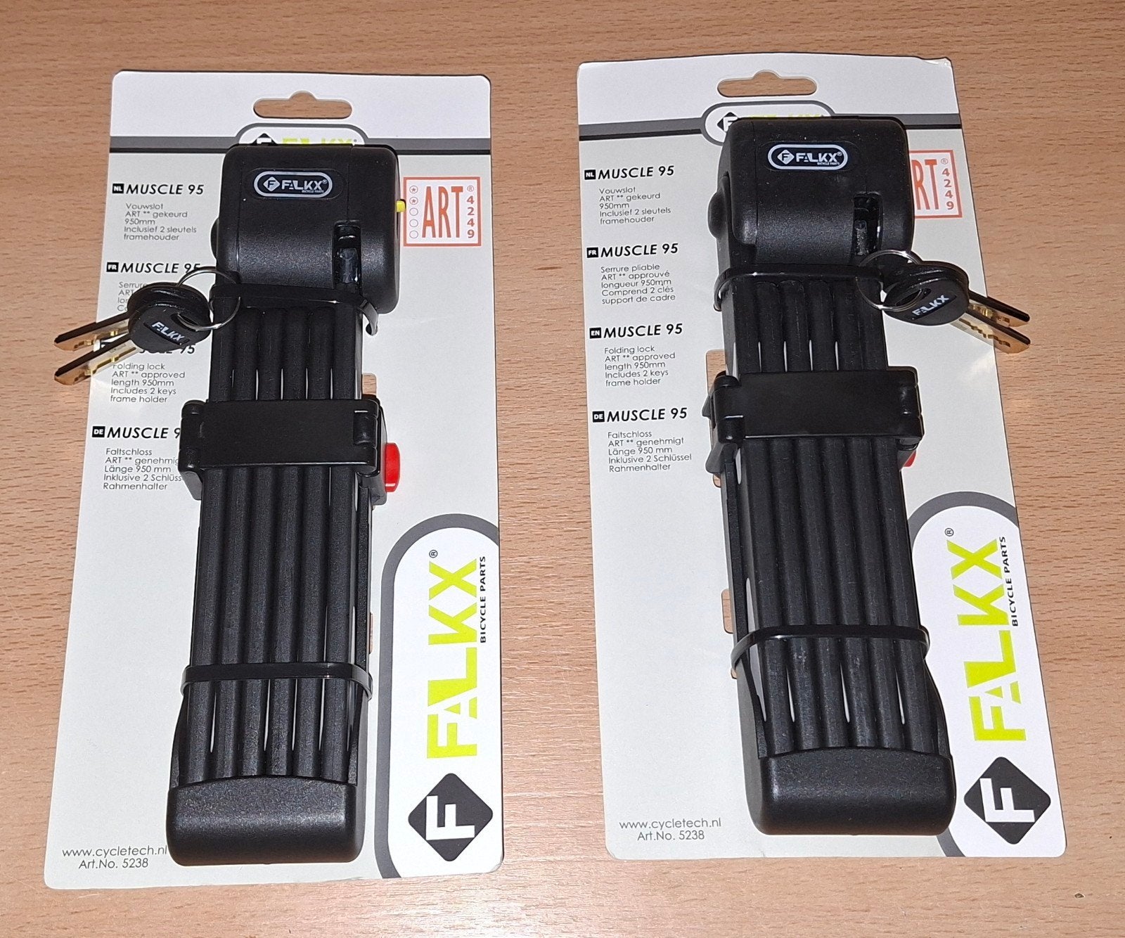 Falkx Muscle 95 Vouwslot, Fietsen en Brommers, Fietsaccessoires | Fietssloten, Ophalen, Nieuw, Vouwslot