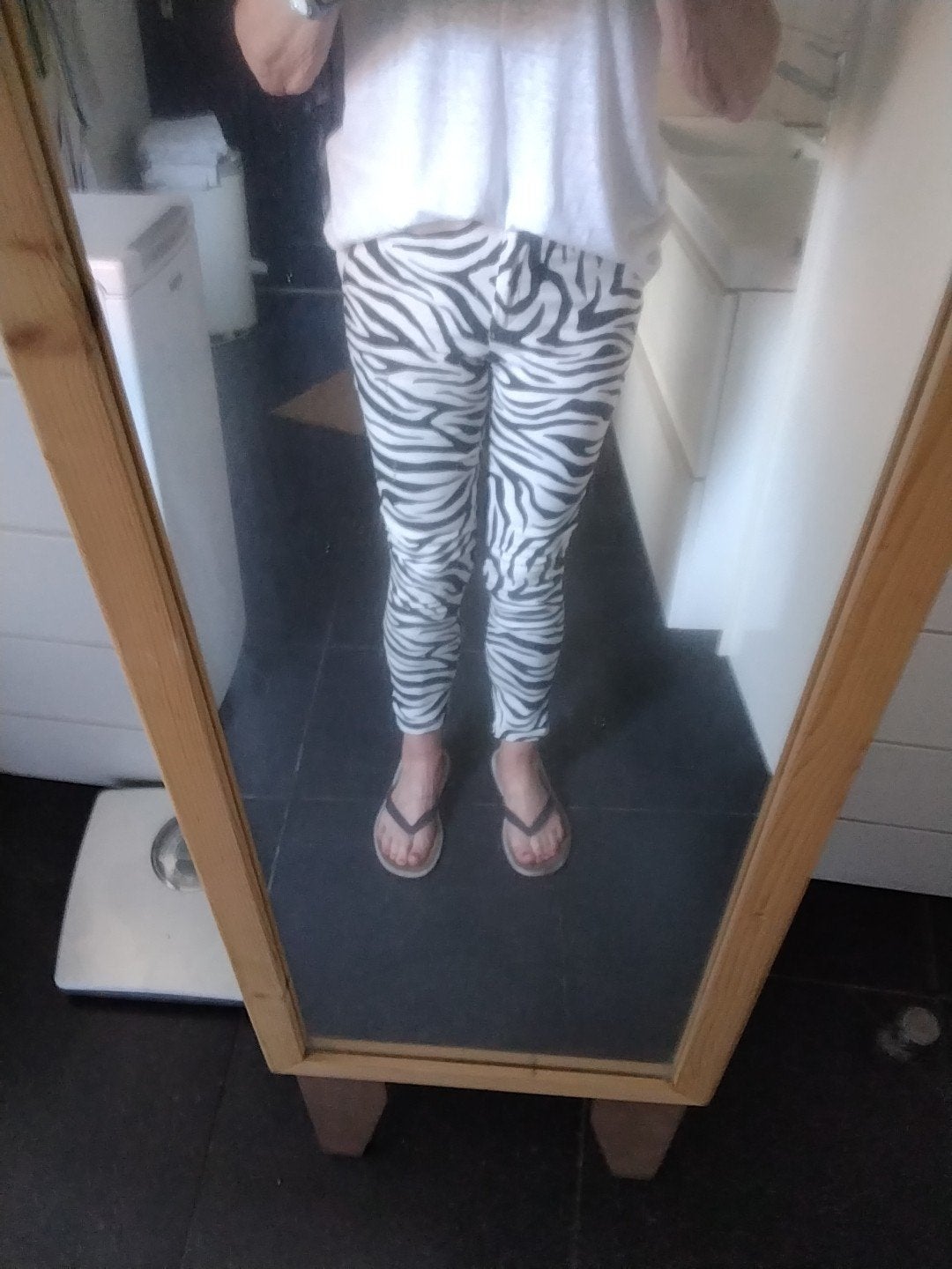 Zwarte witte broek van Zara maat L, Maat 42/44 (L), Ophalen of Verzenden, Zo goed als nieuw, Lang