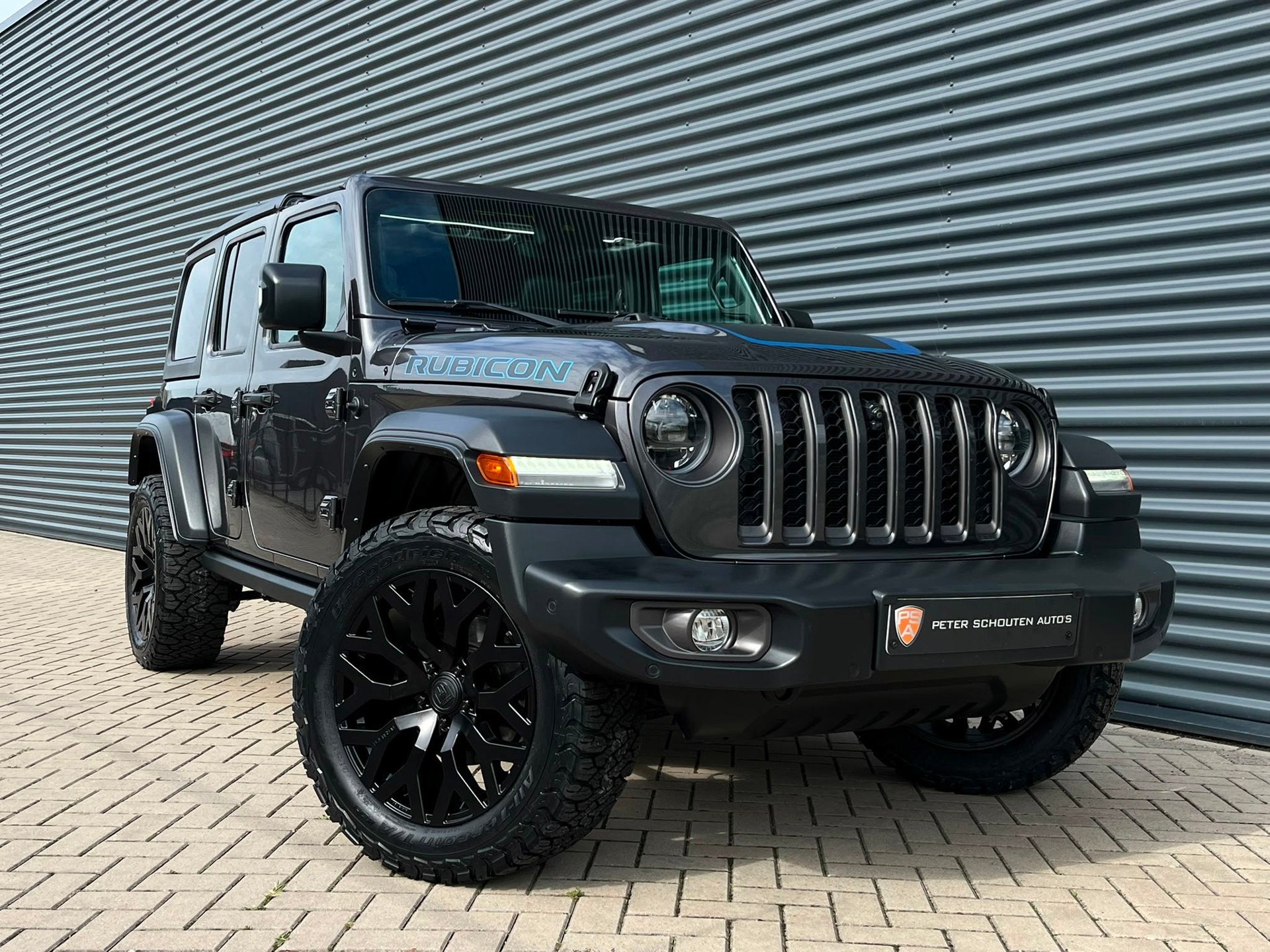 Jeep Wrangler 4xe 380 Rubicon | Leder | Navi | 20" Brute | 1, Automaat, Zwart, 4 cilinders, Cabriolet