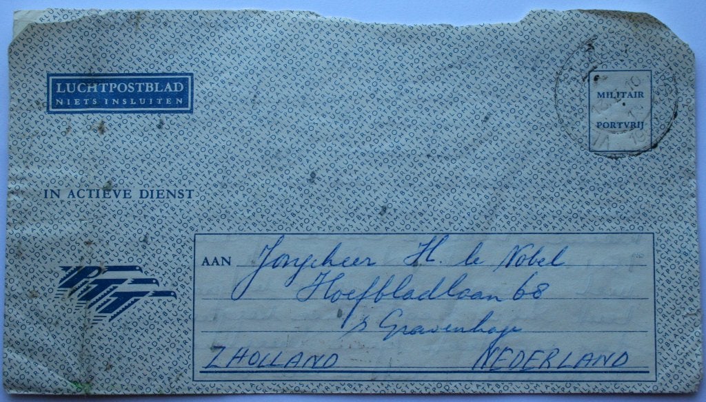 Luchtpostblad voor Militairen in actieve dienst, Ophalen of Verzenden, Overige typen
