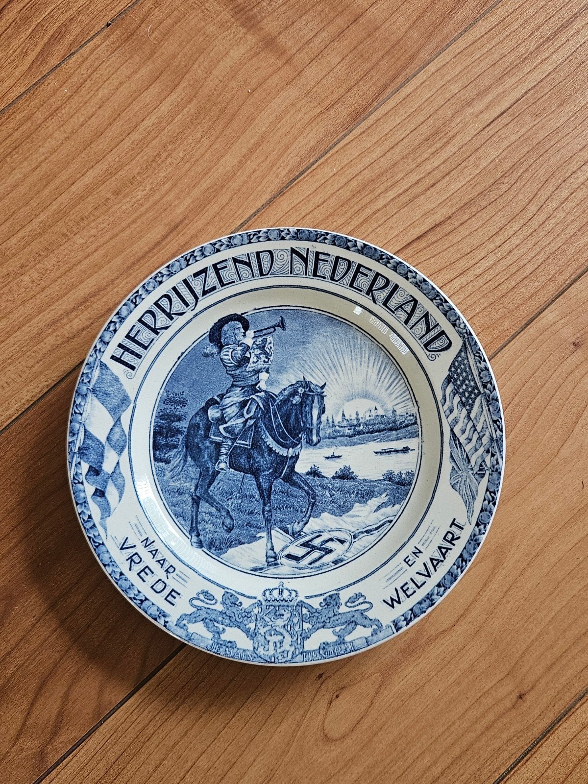Origineel wandbord ' Herrijzend Nederland', Antiek en Kunst, Ophalen of Verzenden