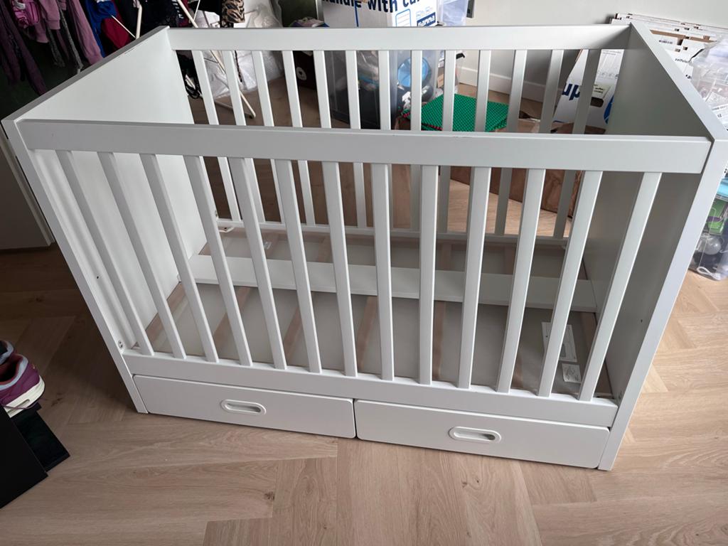 Ikea Stuva ledikant met lades - zonder matrasje, Kinderen en Baby's, Babywiegjes en Ledikanten, Ophalen, Zo goed als nieuw, Ledikant
