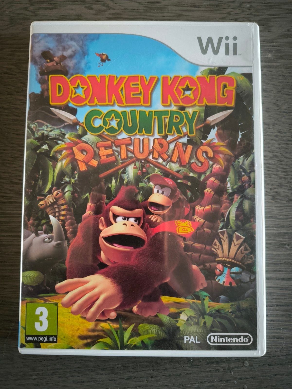 Donkey Kong Country Returns - Wii (Zo goed als nieuw), 2 spelers, Eén computer, Ophalen of Verzenden, Zo goed als nieuw