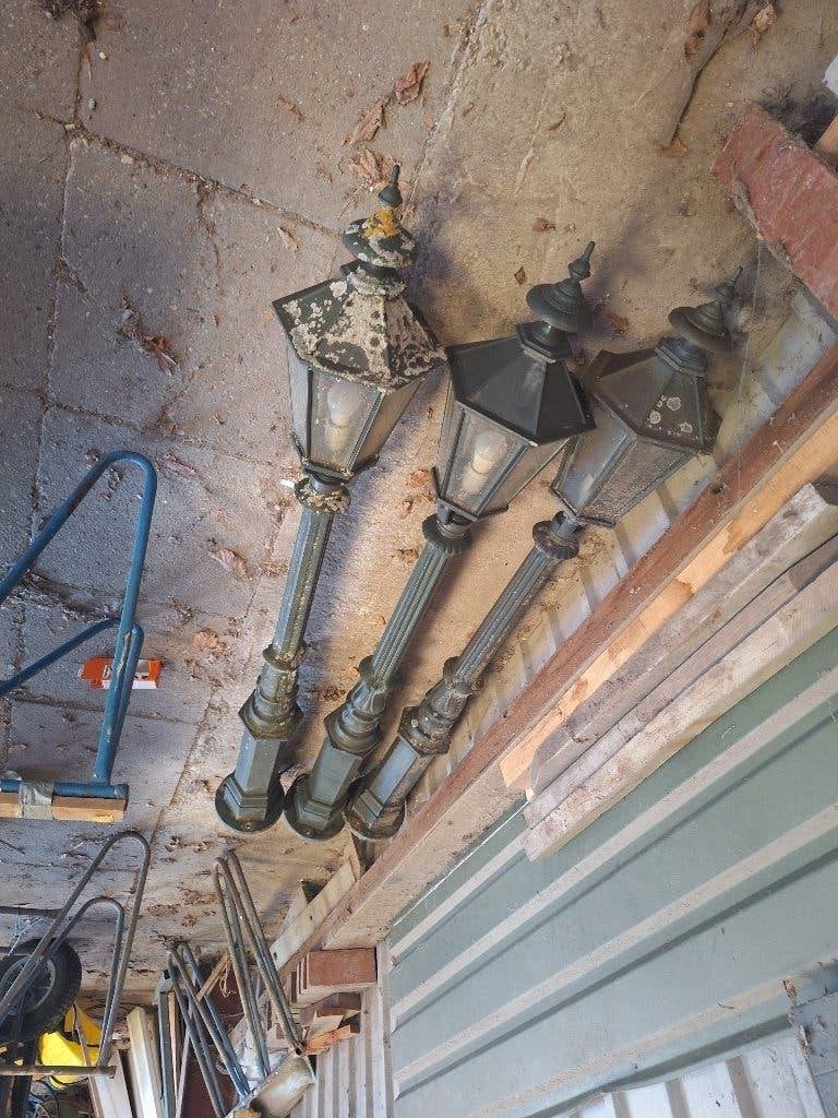 Lantaarnpaal, Tuin en Terras, Buitenverlichting, Ophalen, Gebruikt, Staande lamp, Netvoeding
