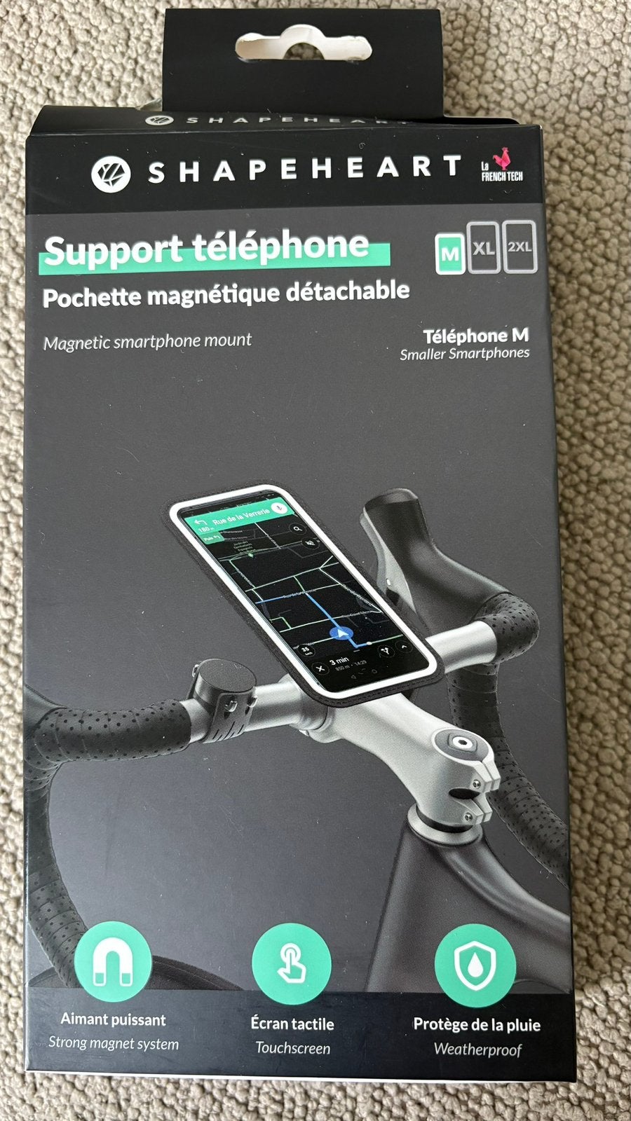 Magnetische smartphonehouder voor op fietsstuur, Ophalen, Zo goed als nieuw