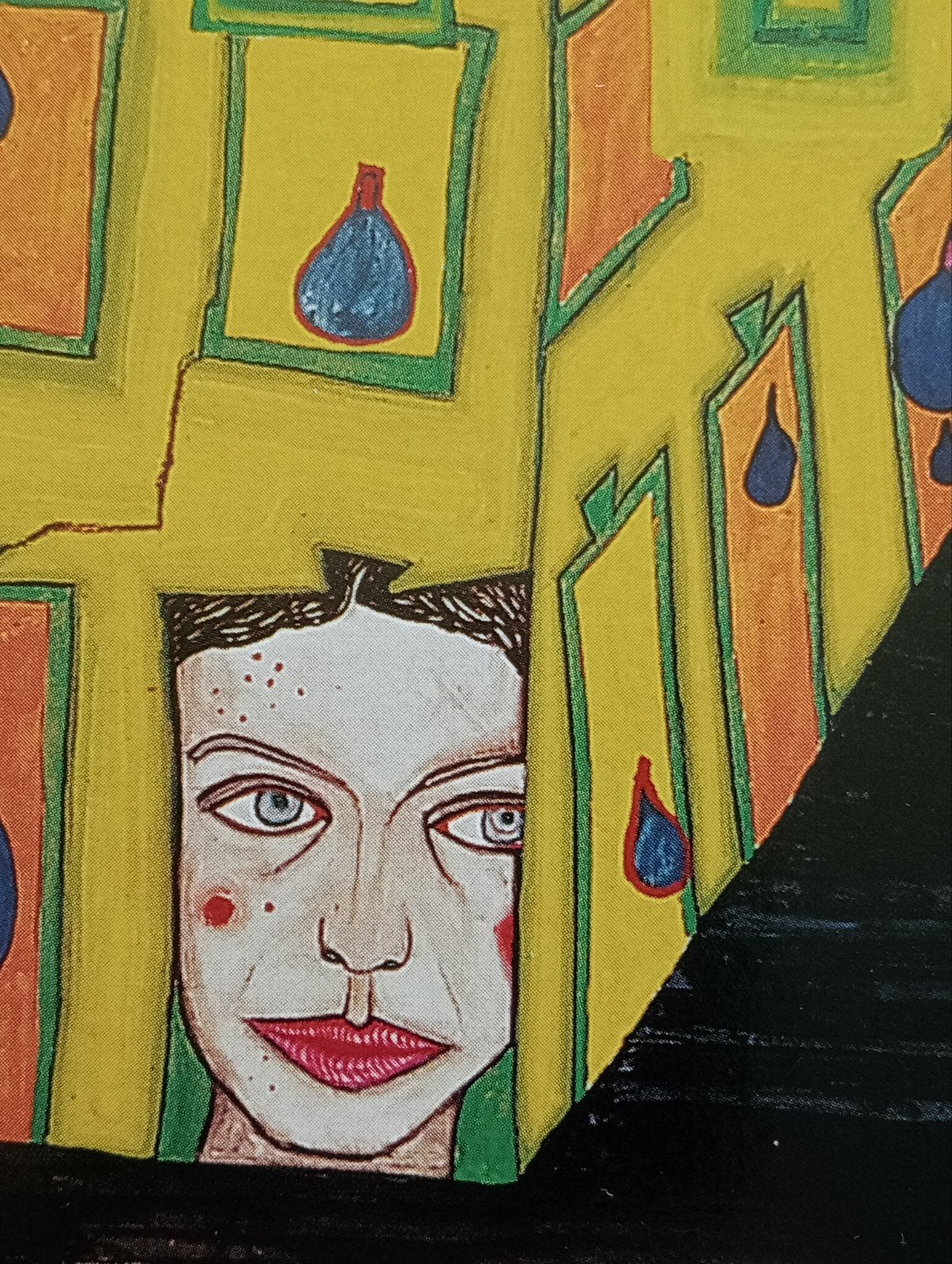 Friedensreich Hundertwasser print 'Gelbe Hauser', Ophalen of Verzenden