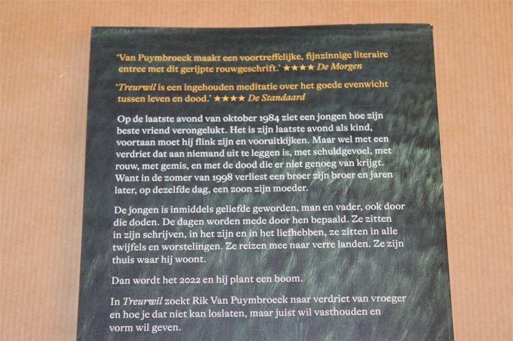 Treurwil — Rik Van Puymbroeck — Verliesroman, Ophalen of Verzenden, Zo goed als nieuw