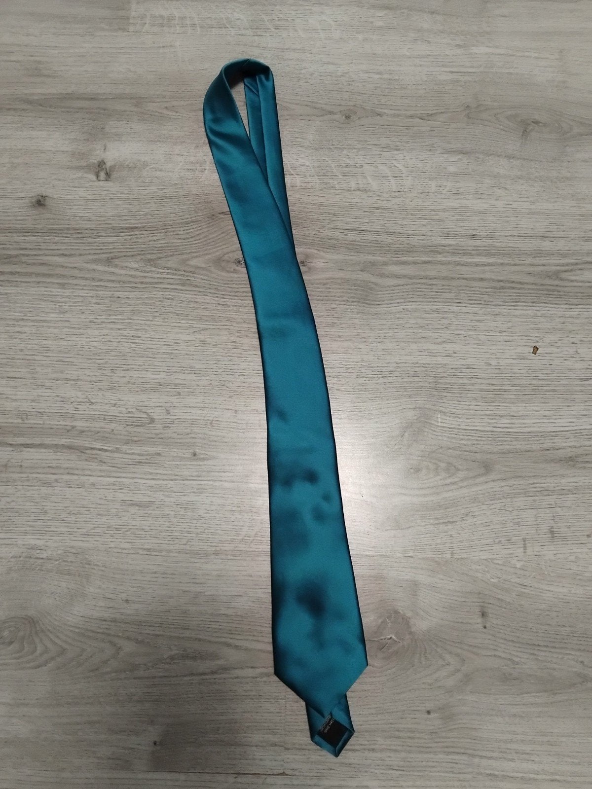 Puccini Microfiber Stropdas - Petrol Blauw, Effen, Blauw, Ophalen of Verzenden, Zo goed als nieuw