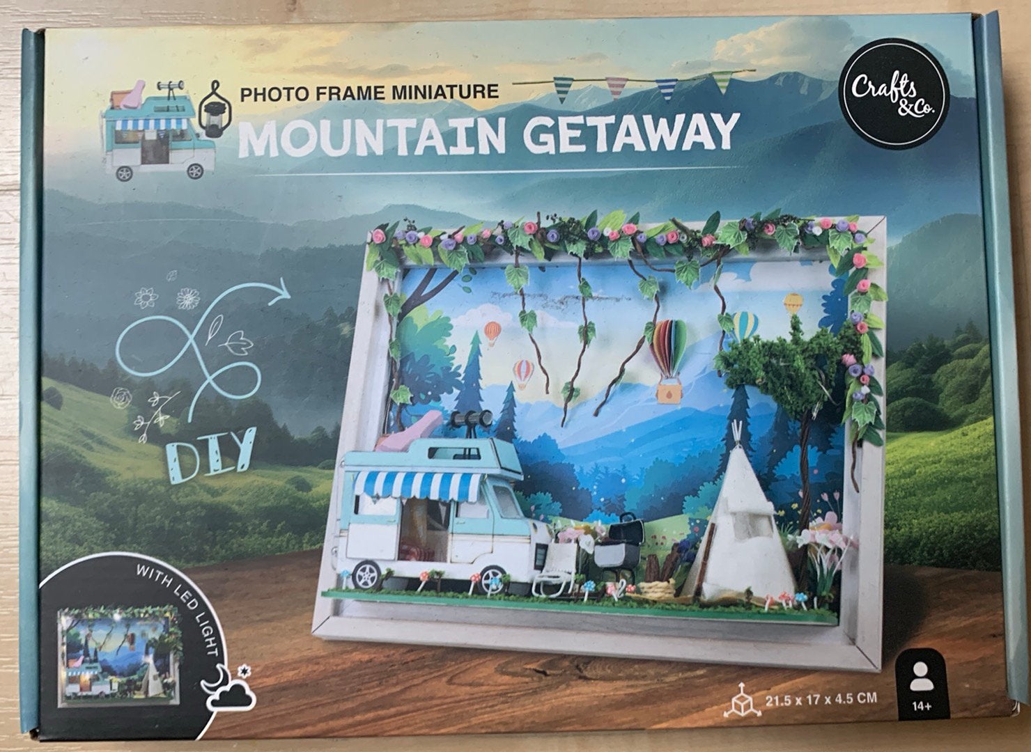 Crafts & Go mountain getaway frame / fotolijst, Hobby en Vrije tijd, Ophalen of Verzenden, Nieuw, Knutselset