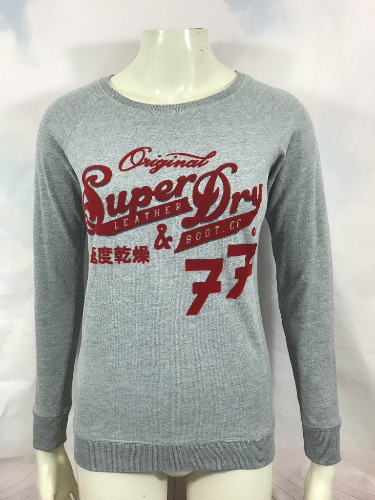 Superdry grijze trui maat XS (1C5), Tweedehands verkoop, Tweedehands verkoop, Ophalen of Verzenden, Maat 34 (XS) of kleiner