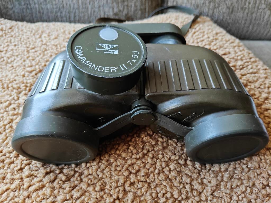 Steiner Commander II 7x50 Verrekijker - Militair Marine, Ophalen of Verzenden, Gebruikt, Minder dan 8x, Porro (met knik)
