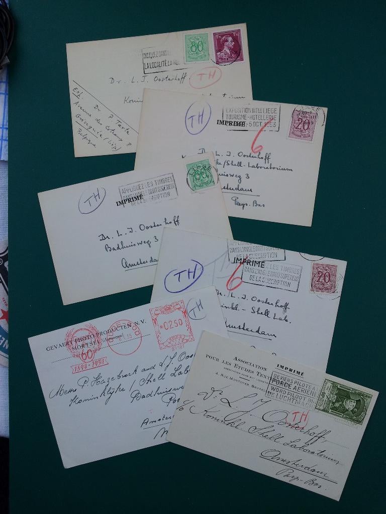 België 6 briefkaarten gestempeld, Postzegels en Munten, Ophalen of Verzenden, Gestempeld