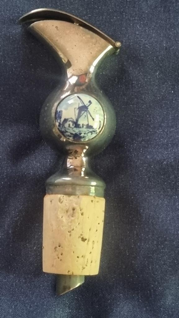 Vintage schenktuit of schenkkurk met oud Hollands tafereel, Ophalen of Verzenden