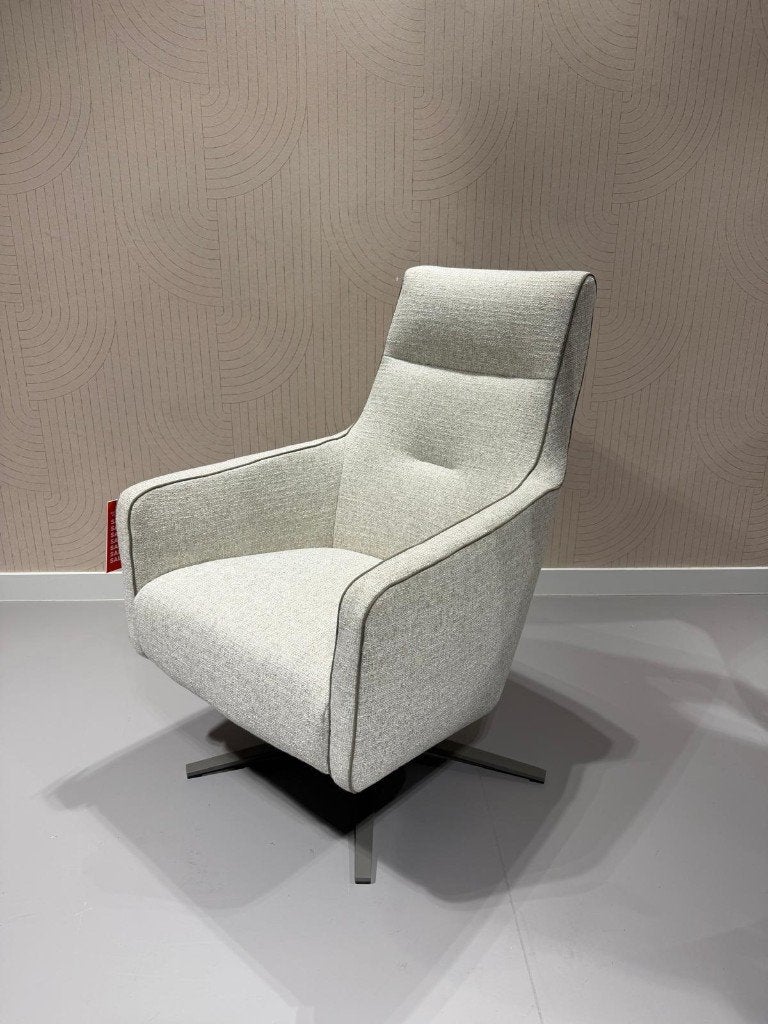 Montèl Bliss draaifauteuil showroommodel, Ophalen, 75 tot 100 cm, Zo goed als nieuw, Stof