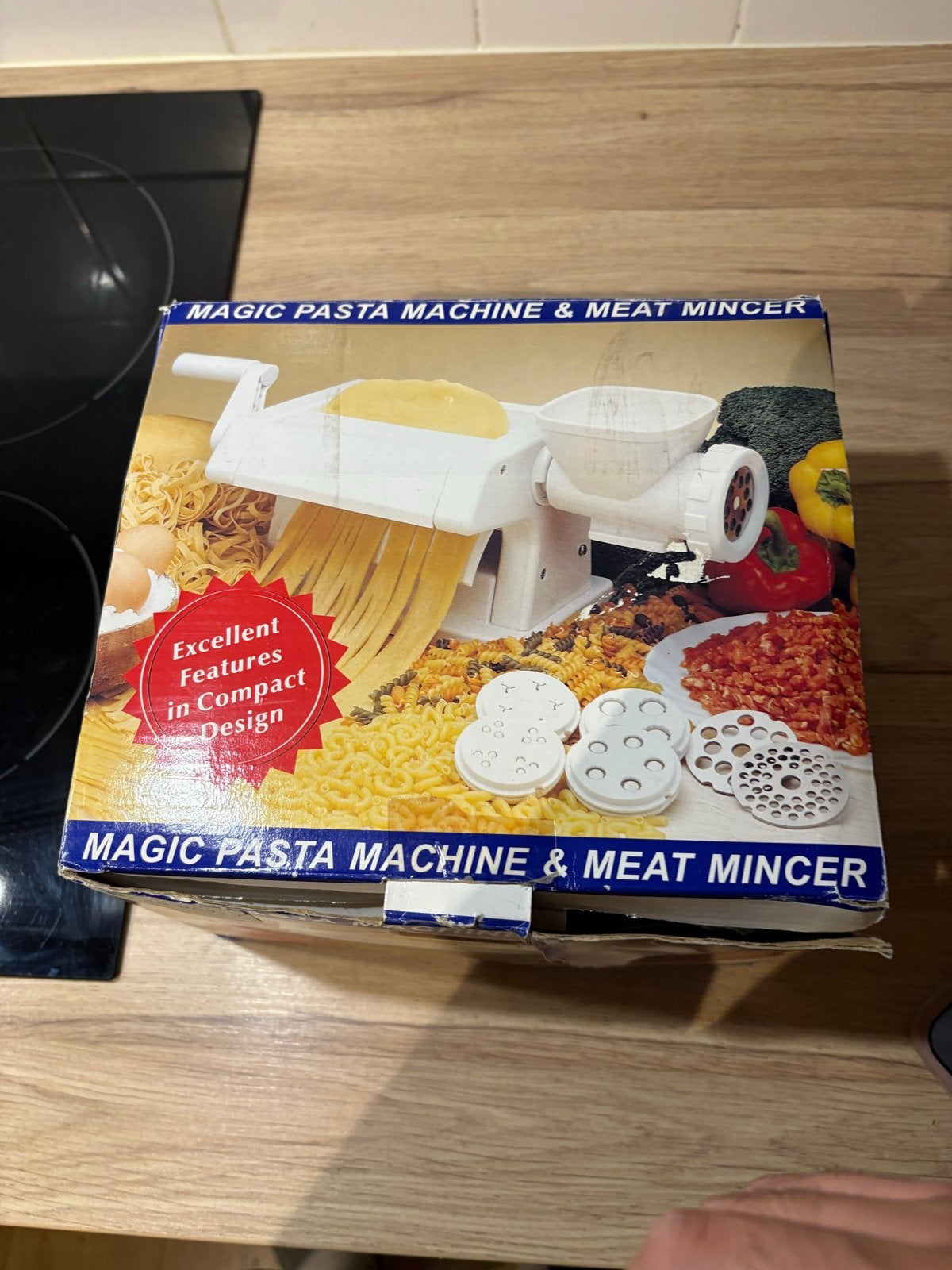 Magic Pasta Machine & Meat Mincer - Nieuw en Compleet, Witgoed en Apparatuur, Keukenmixers, 4 liter of meer, Ophalen, Nieuw, 3 snelheden of meer