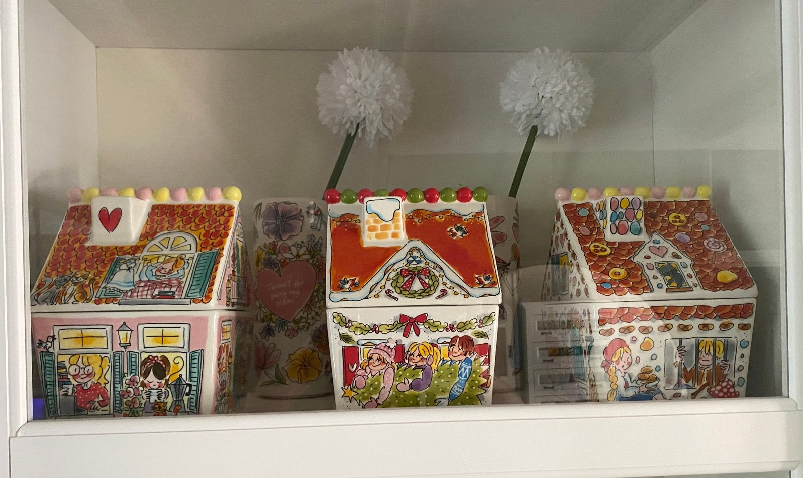 Blond Amsterdam huis, cookie jar 3 stuks, Ophalen, Overige typen, Zo goed als nieuw, Overige stijlen