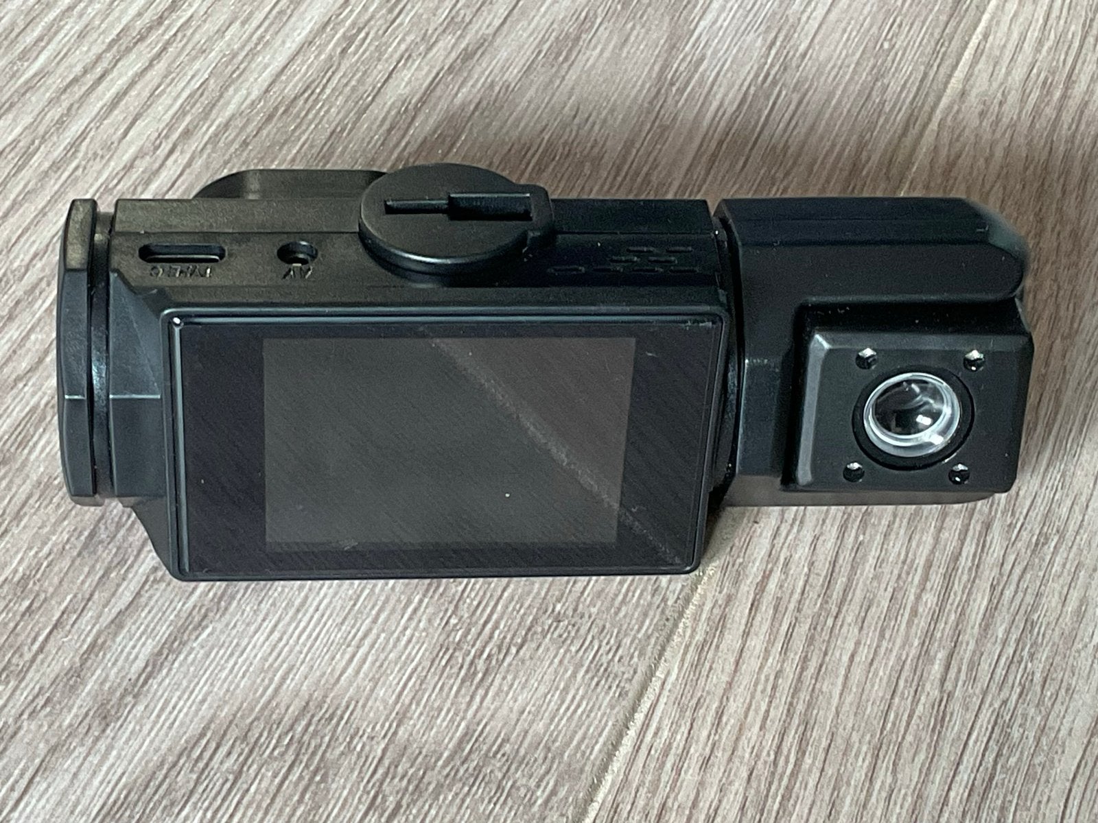 Dashcam met voor- en achtercamera, kabel en app verbinding., Ophalen of Verzenden, Gebruikt