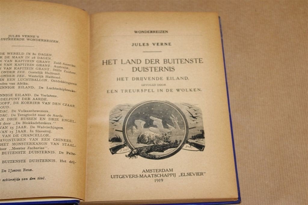 Buitenste Duisternis 2 — Verne Wonderreizen 1919 Schaars, Ophalen of Verzenden, Gelezen