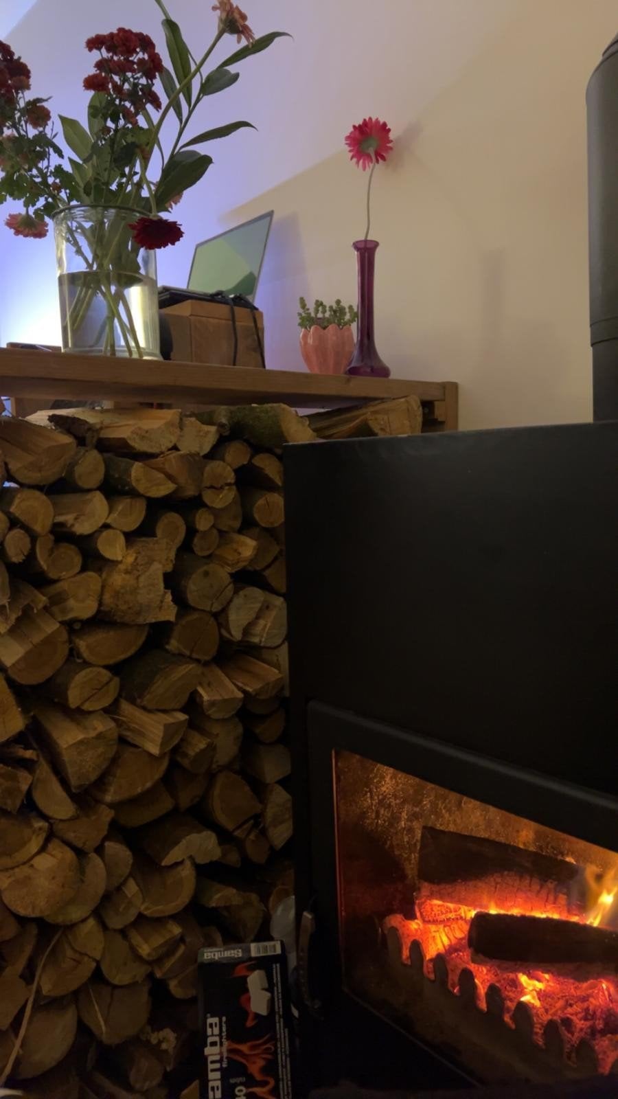 houtkachel cv 11 kw, Huis en Inrichting, Ophalen, Gebruikt, Houtkachel, Vrijstaand