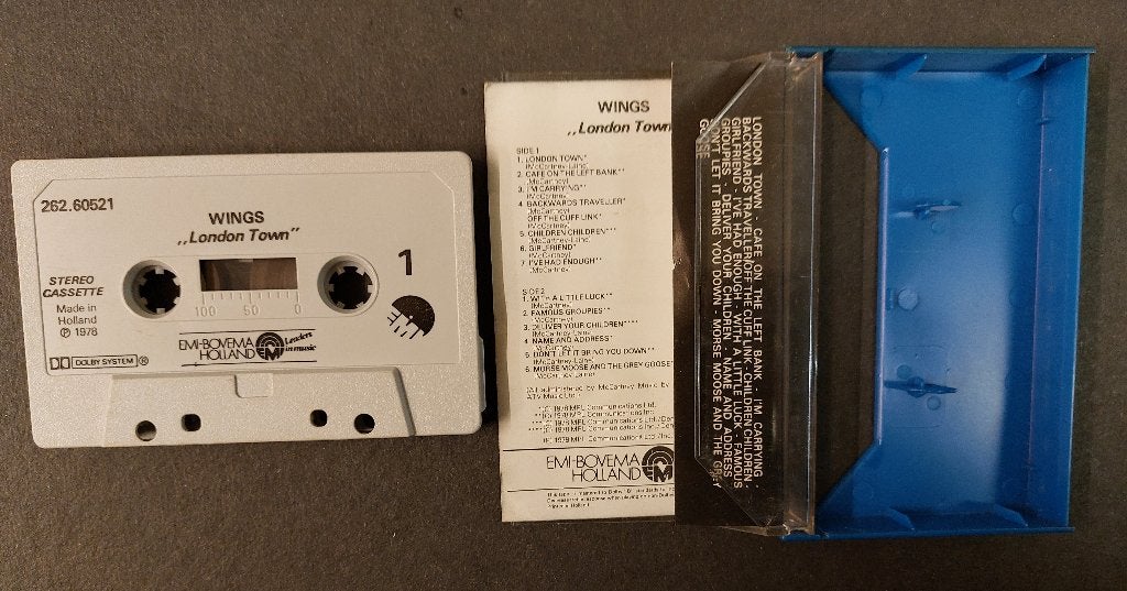 Paul McCartney CASSETTE Wings London Town Beatles Holland, Gebruikt, Paul McCartney, 1 bandje, Ophalen of Verzenden