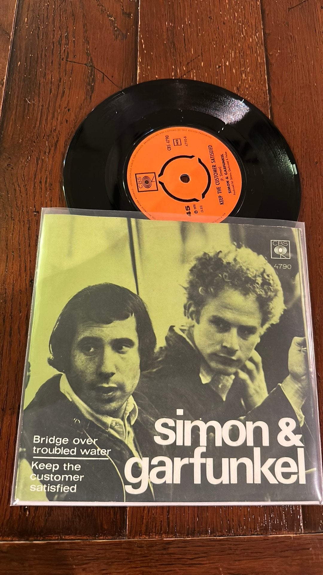 Simon and garfunkel single, Ophalen of Verzenden, Zo goed als nieuw, Pop