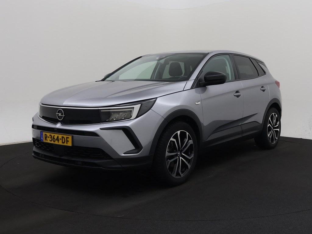 Opel Grandland 1.2T 130pk Aut. Nieuw Model Elegance Trekhaak, Auto's, Opel, Gebruikt, Euro 6, 1199 cc, Leder en Stof