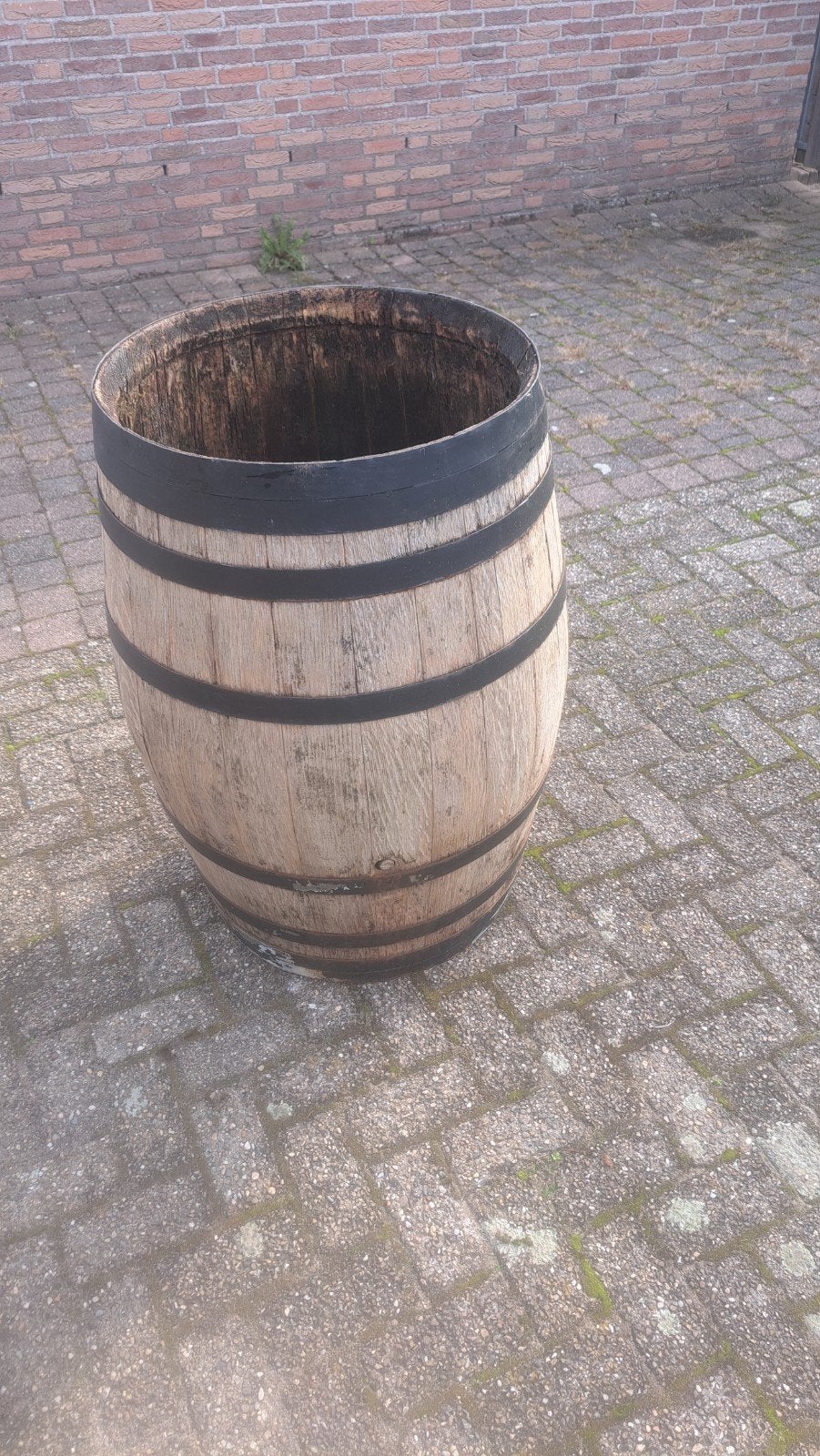 eiken regenton, 150 liter of meer, Ophalen, Gebruikt, Hout