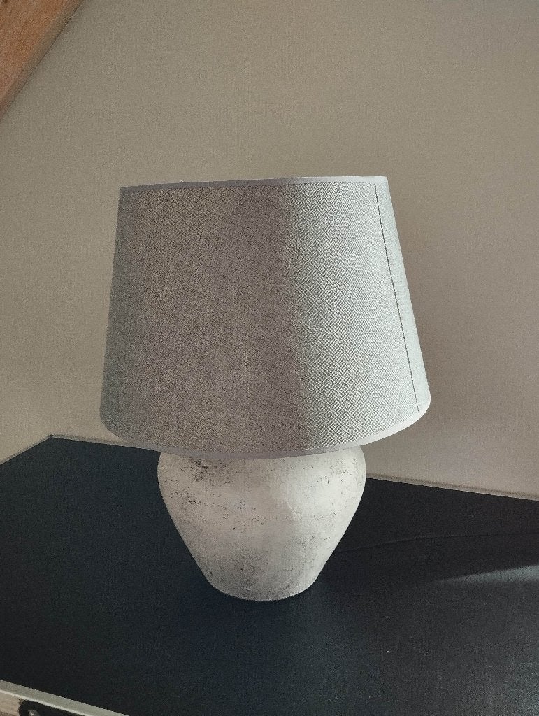 Schemerlamp, met lampenkap, Ophalen of Verzenden, Zo goed als nieuw, Rond, 25 tot 50 cm